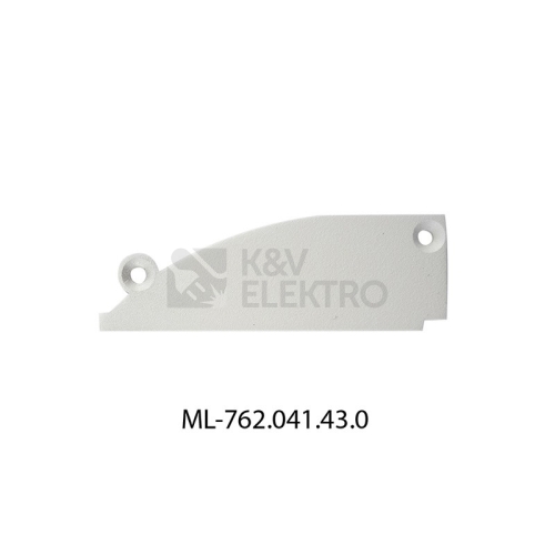 Koncovka LED profilu bez otvoru pro AN pravá bílá McLED ML-762.041.43.0