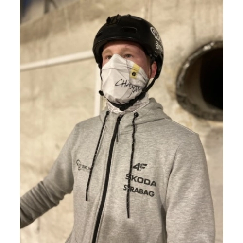 Respilon Antivirový šátek R shield Light Charity Jam White bílý nákrčník (obrázek 4)
