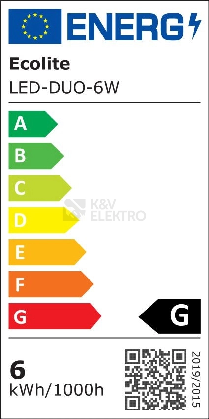 Obrázek produktu Svítidlo Ecolite DUO 4000K+2700K LED-DUO-S6W 2