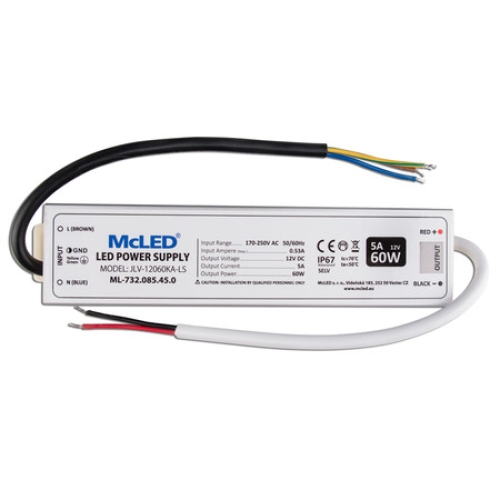 Levně LED napájecí zdroj McLED 12VDC 5A 60W ML-732.085.45.0