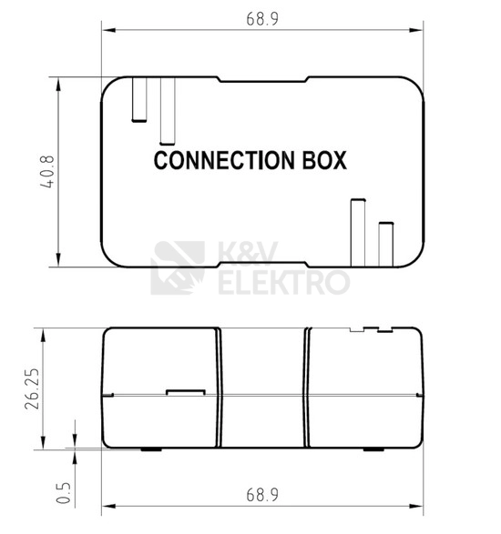 Obrázek produktu Spojovací box Solarix KRJS45-VEB6A cat.6A STP LSA+/Krone 1