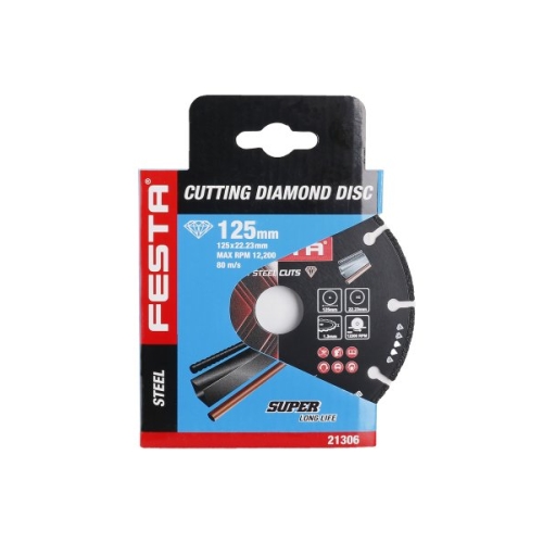 Kotouč diamantový FESTA 21306 na kov 125x1,3x22,2mm