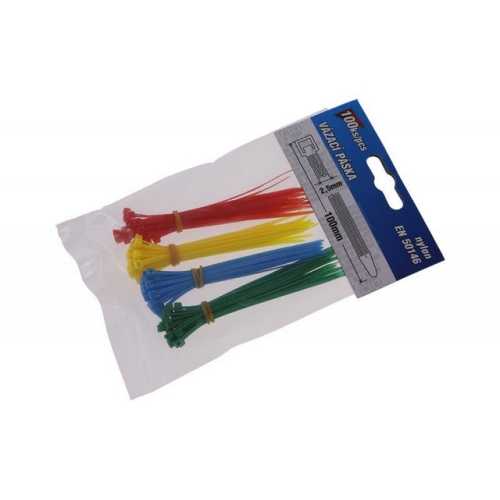 Stahovací pásky barevné 100x2,5 (100ks) FESTA 23880