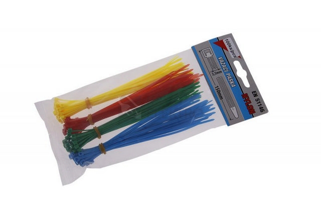 Obrázek produktu Stahovací pásky barevné 150x2,5 (100ks) FESTA 23882 0
