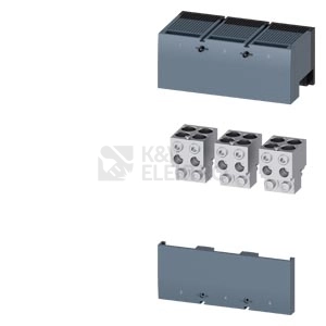 Obrázek produktu Blokové svorky (sada 3ks) 4x120-240mm2 Siemens 3VA9603-0JC43 0