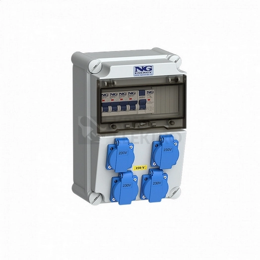Obrázek produktu Zásuvková skříň nástěnná SC 31 309 E.01 jištěná s chráničem
0