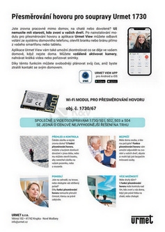 Obrázek produktu WiFi modul pro přesměrováni hovoru na smartphone Urmet 1730/67 1