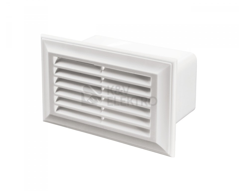 Obrázek produktu Mřížka plochého potrubí s klapkou VENTS 571 - 55x110mm PVC 1009974 0