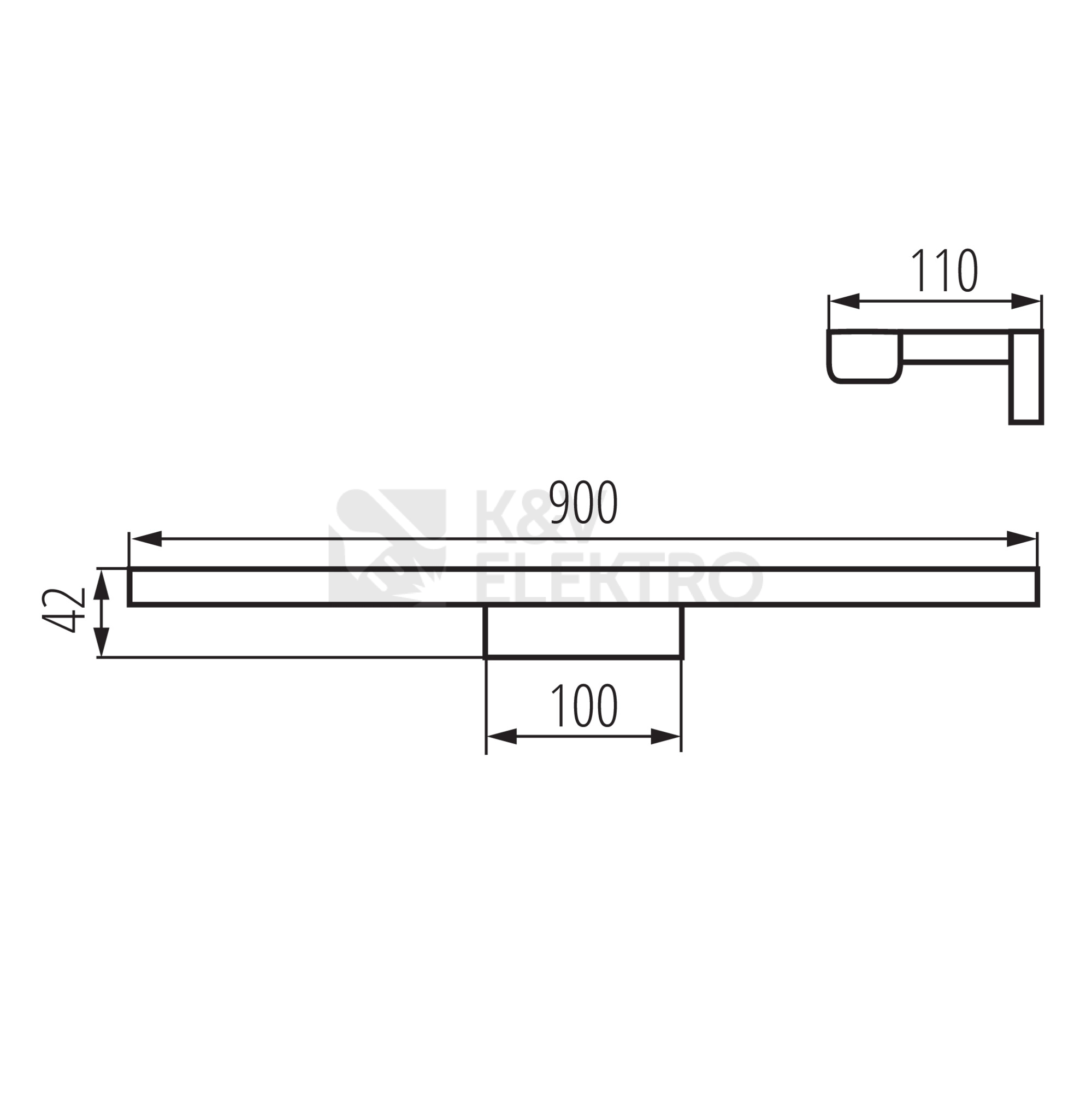 Obrázek produktu Nástěnné LED svítidlo Kanlux ASTEN LED IP44 15W-NW neutrální bílá 26685 5