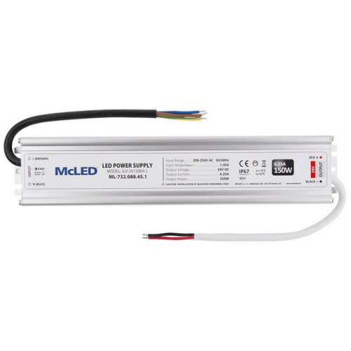 Levně LED napájecí zdroj McLED 24VDC 12,5A 150W ML-732.088.45.1