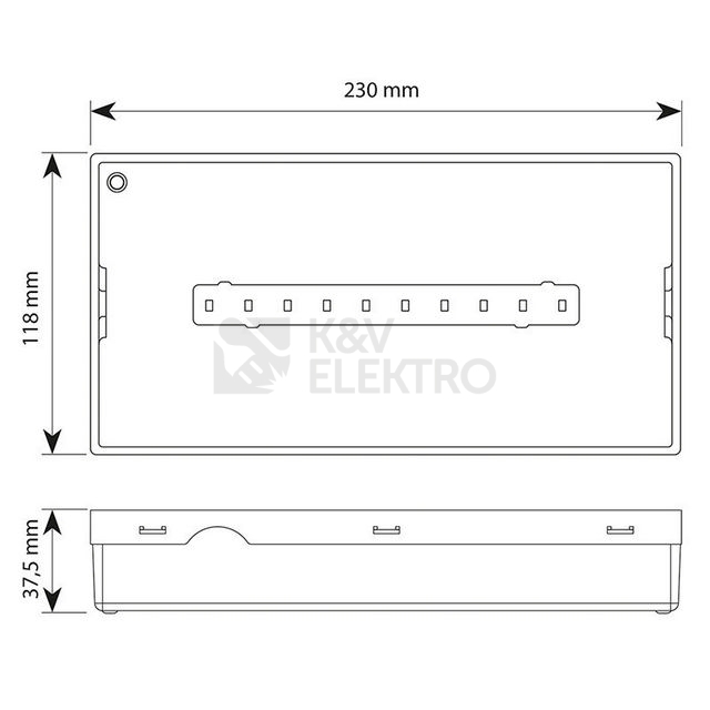 Obrázek produktu Nástěnné nouzové svítidlo McLED Shield O 1W IP20 6000K 1,5Ah 3h ML-463.001.68.0 3