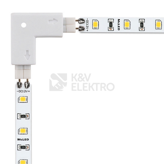 Obrázek produktu Propojovací konektor McLED tvar L pro LED pásky 8mm ML-111.022.21.1 2