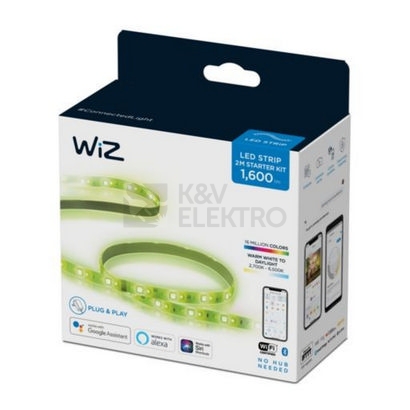Obrázek produktu LED pásek 2m WiZ Colors Starter Kit 2700-6500K RGB 5