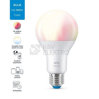 Obrázek produktu Chytrá LED žárovka E27 WiZ A67 13W (100W) 2200-6500K/RGB WiFi stmívatelná 5