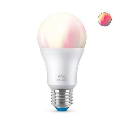 Levně Chytrá LED žárovka E27 WiZ A60 8W (60W) 2200-6500K/RGB WiFi stmívatelná