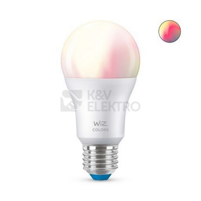 Obrázek produktu Chytrá LED žárovka E27 WiZ A60 8W (60W) 2200-6500K/RGB WiFi stmívatelná 0