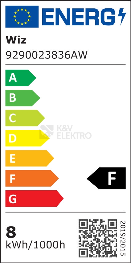 Obrázek produktu Chytrá LED žárovka E27 WiZ A60 8W (60W) 2200-6500K/RGB WiFi stmívatelná 1