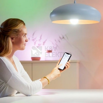 Obrázek produktu Chytrá LED žárovka E27 WiZ A60 8W (60W) 2200-6500K/RGB WiFi stmívatelná 6