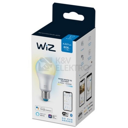 Obrázek produktu Chytrá LED žárovka E27 WiZ A60 8W (60W) 2700-6500K WiFi stmívatelná 3