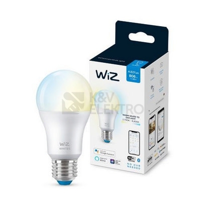 Obrázek produktu Chytrá LED žárovka E27 WiZ A60 8W (60W) 2700-6500K WiFi stmívatelná 4