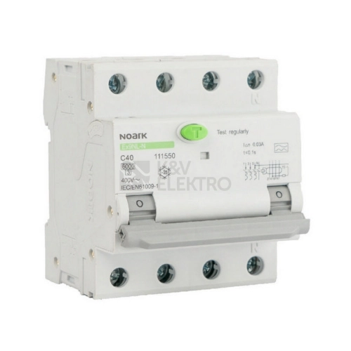 Proudový chránič s jističem NOARK Ex9NL-N 3P+N B16 30mA EU AC 111498
