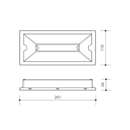 Nouzové LED svítidlo Panlux PLUTO LED PN35200015 IP65 4W 3h (obrázek 4)