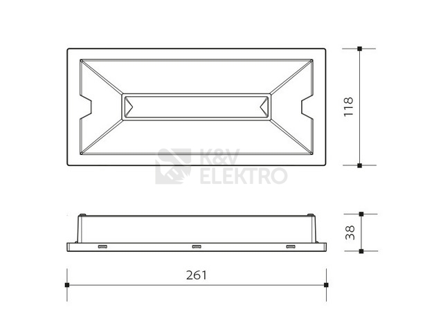 Obrázek produktu Nouzové LED svítidlo Panlux PLUTO LED PN35200015 IP65 4W 3h 3