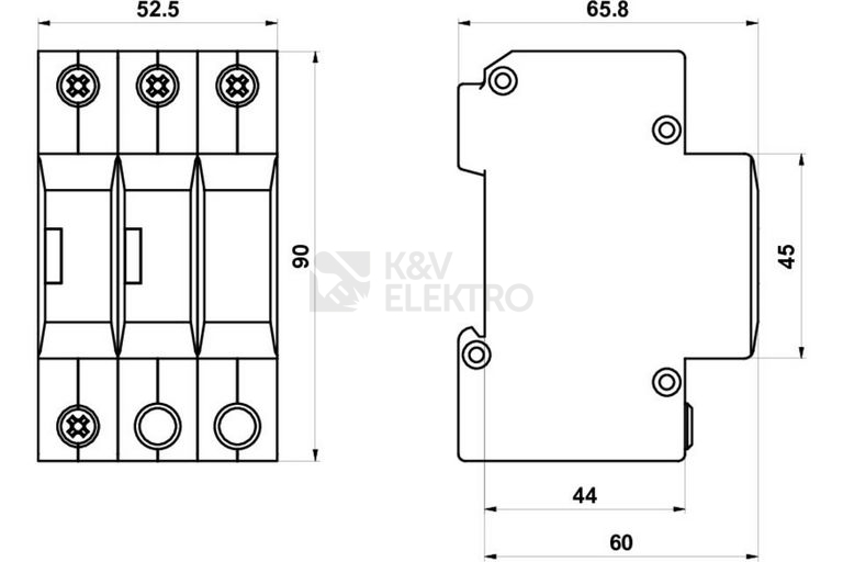 Obrázek produktu Svodič přepětí SPD typ 2+3 HSA-275/2+1 IT 1