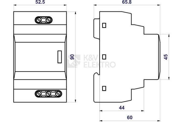 Obrázek produktu Svodič přepětí SPD typ 3 s VF filtrem DC HSAF10/24VDC 1
