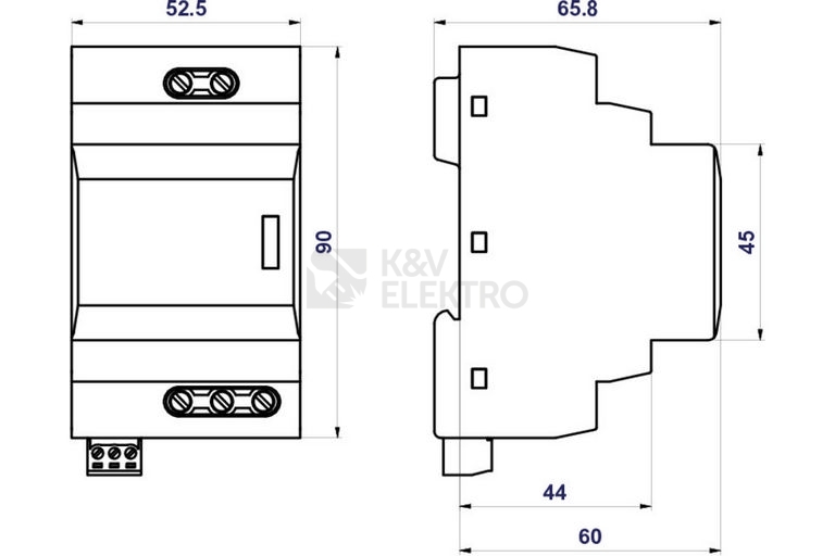 Obrázek produktu Svodič přepětí SPD typ 3 DC HSAD16/24VDC S 1