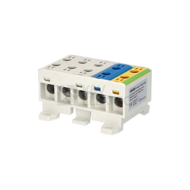 Obrázek produktu Univerzální připojovací svorka UK 35/3X1A+N/PE 3xšedá/modrá/zelená 1006609 0