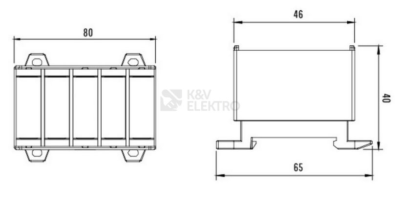 Obrázek produktu Univerzální připojovací svorka UK 35/3X1A+N/PE 3xšedá/modrá/zelená 1006609 1