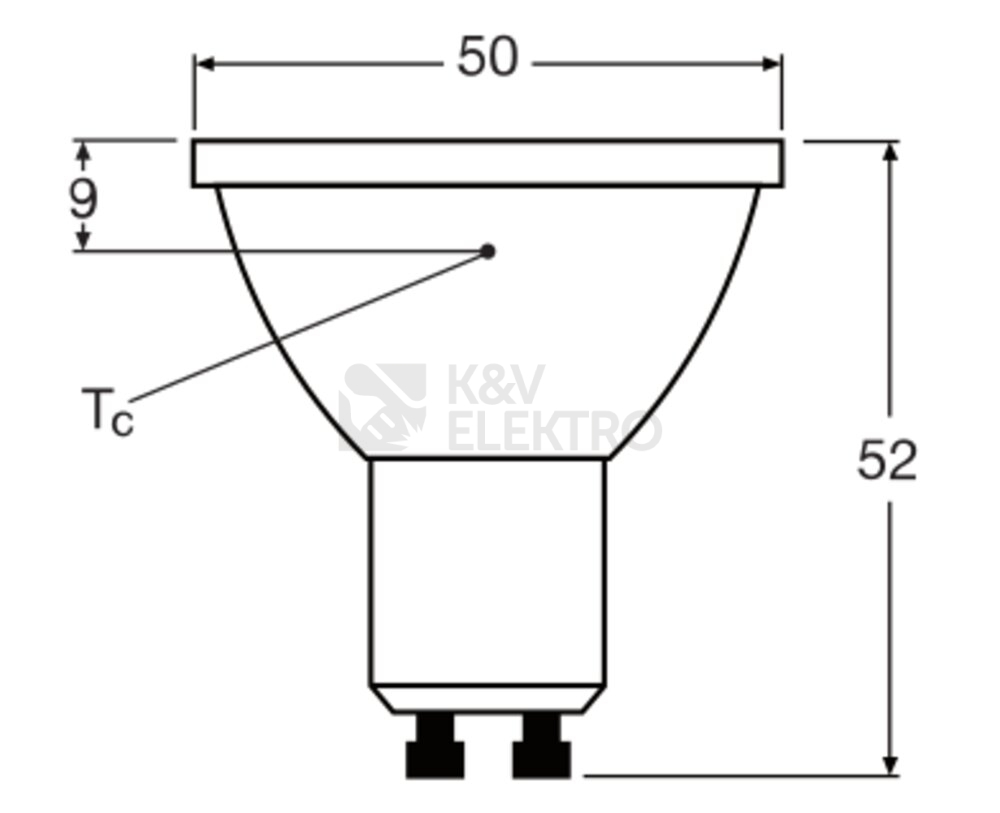 Obrázek produktu LED žárovka GU10 PAR16 OSRAM PARATHOM 8,3W (80W) neutrální bílá (4000K) reflektor 120° stmívatelná 6