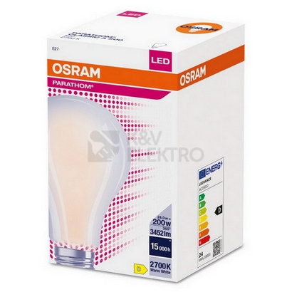 Obrázek produktu LED žárovka OSRAM PARATHOM CLASSIC A 200 24W (200W) teplá bílá (2700K) E27 3