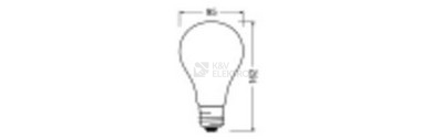 Obrázek produktu LED žárovka OSRAM PARATHOM CLASSIC A 200 24W (200W) teplá bílá (2700K) E27 4