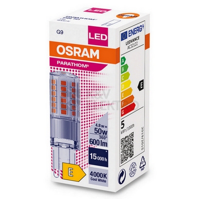 Obrázek produktu LED žárovka G9 OSRAM PARATHOM 4,8W (50W) neutrální bílá (4000K) 4