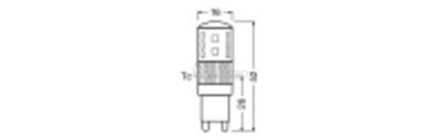 Obrázek produktu LED žárovka G9 OSRAM PARATHOM 3W (30W) teplá bílá (2700K) stmívatelná 5