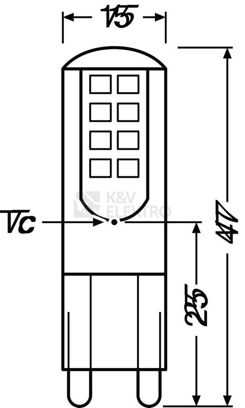 Obrázek produktu LED žárovka G9 OSRAM PARATHOM 2,6W (30W) teplá bílá (2700K) 1