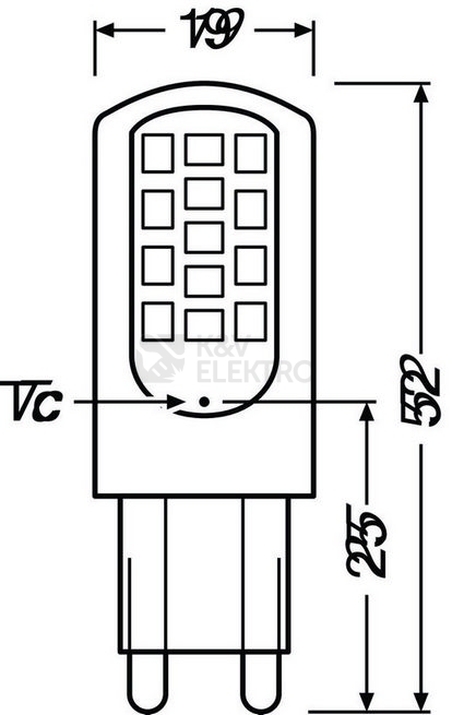 Obrázek produktu LED žárovka G9 OSRAM PARATHOM 4,2W (40W) teplá bílá (2700K) 1