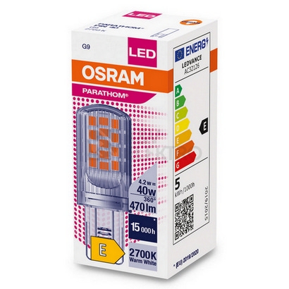 Obrázek produktu LED žárovka G9 OSRAM PARATHOM 4,2W (40W) teplá bílá (2700K) 3