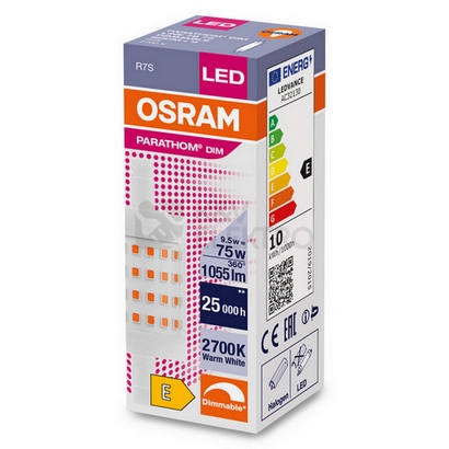 Obrázek produktu LED žárovka R7s 78mm OSRAM PARATHOM 9,5W (75W) teplá bílá (2700K) stmívatelná 4