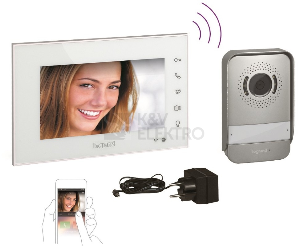 Obrázek produktu Sada Wi-Fi videotelefonu 7" Legrand EasyKit 369420 0