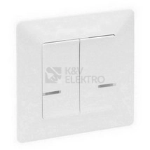 Obrázek produktu Legrand Valena Life with Netatmo spínač dvojitý bílý 752188 0