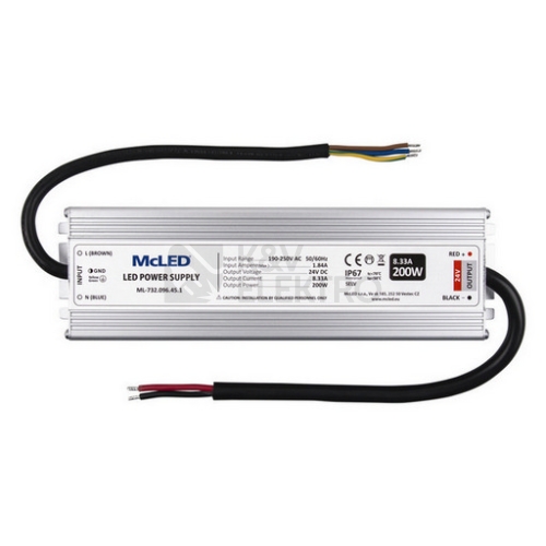  LED napájecí zdroj McLED 24VDC 8,3A 200W ML-732.096.45.1
