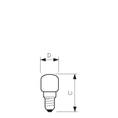 Žárovka do trouby Philips Appliance 25W E14 T25 do 300° C (obrázek 3)