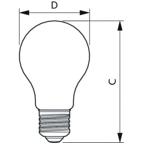 LED žárovka E27 Philips Classic Filament A60 4,3W (40W) teplá bílá (2700K) (obrázek 3)