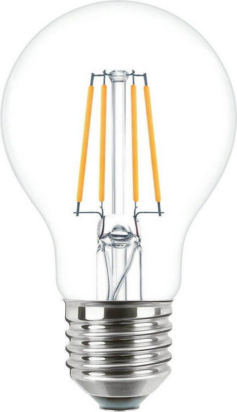 LED žárovka E27 Philips Classic Filament A60 4,3W (40W) teplá bílá (2700K)