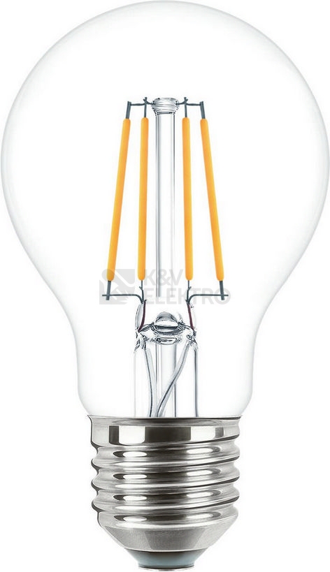 Obrázek produktu LED žárovka E27 Philips Classic Filament A60 4,3W (40W) teplá bílá (2700K) 0