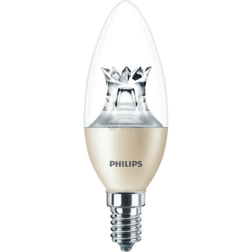 LED žárovka E14 Philips B38 CL 2,8W (25W) teplá bílá (2200-2700K) svíčka stmívatelná DimTone