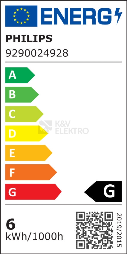 Obrázek produktu LED žárovka GU5,3 MR16 Philips 5,8W (35W) teplá bílá (2700K) stmívatelná, reflektor 12V 60° 1